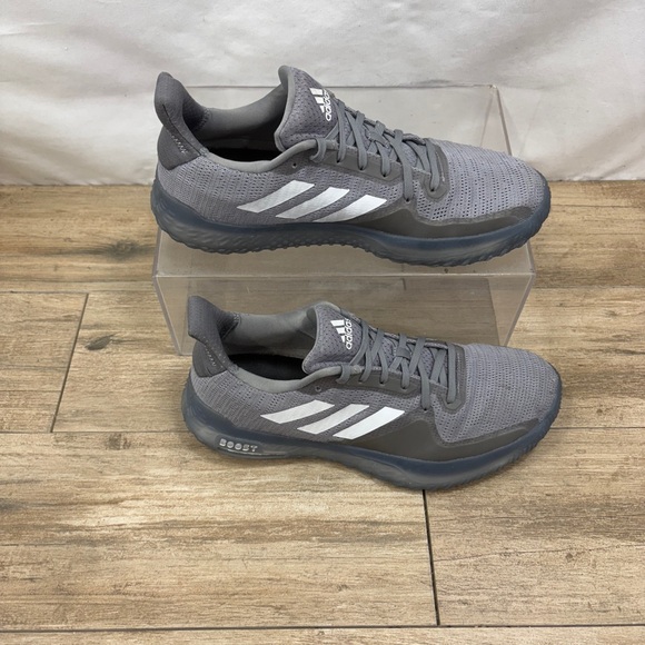 Adidas mens Fitboost PR Trainers‎ Athletic Shoes Size 9.5 Gray Boost Sneakers main image 5